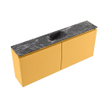 MONDIAZ TURE-DLUX Meuble toilette - 120cm - Ocher - EDEN - vasque Lava - position centrale - 1 trou de robinet SW1103918