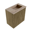 Mondiaz JOYA-DLUX 40cm toiletmeubel - kleur Dusk - Wastafel FAYE positie Rechts Zonder kraangat kleur Saba. SW1426035