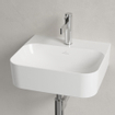 Villeroy & Boch Finion lave-mains 1 trou de robinet 43x39cm - ceramic+ sans trop-plein blanc SW106450