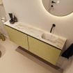 MONDIAZ TURE-DLUX 120cm toiletmeubel Oro. EDEN wastafel Frappe positie rechts. Zonder kraangat. SW1102909