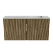 Mondiaz JOYA-DLUX 80cm toiletmeubel - kleur Dusk - Wastafel FAYE positie Rechts Zonder kraangat kleur Glace. SW1423141