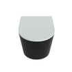MONDIAZ LAVIE WC suspendu - 36x53cm - sans bride - Greey (gris) - softclose - quick-release - abattant WC - Urban (noir) SW1208629