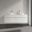 Villeroy & Boch Legato meuble sous-lavabo - 160x55cm - 4 tiroirs Blanc brillant SW479599