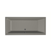 Xenz Kristal baignoire encastrable - 180x80cm - avec trop-plein - sans bonde - Acrylique Cement SW378269