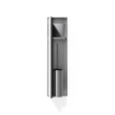 Looox Closed brosse WC encastrable 14.5x61x14cm à daller inox brossé SW76087