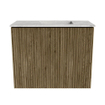 Mondiaz JOYA-DLUX Meuble de salle de bains 50cm - couleur Dusk - Vasque FAYE position Droite Sans trou de robinet couleur Glace. SW1423133