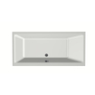 Xenz Kristal Ligbad - 160x75x48 - afvoer Midden - acryl - wit mat SW378406