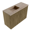 Mondiaz JOYA-DLUX 60cm meuble de toilette - couleur Dusk - Vasque FAYE position Gauche 1 trou de robinet couleur Saba. SW1426042
