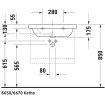 Duravit D-code wastafel 65x48cm 1 kraangat met overloop wit 0295855