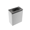MONDIAZ TURE-DLUX meuble WC 40 cm Plata. Lavabo EDEN Lava position centrale. Sans trou de robinet. SW1103954