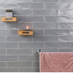 Terravito Pavero wandtegel - 7.5x30cm - 8.6mm - Rechthoek - Grijs mat SW353451