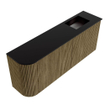 Mondiaz JOYA 101.6cm meuble de toilette - arrondi gauche couleur Dusk - Vasque FAYE position Droite Sans trou de robinet couleur Urban SW1421678