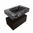 Mondiaz ALAN-DLUX Ensemble de meuble - 70cm - meuble Urban mat - 1 tiroir - Lavabo Cloud Lava suspendu - vasque Centre - 0 trous de robinet SW807979