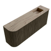 Mondiaz JOYA-DLUX 101.6cm toiletmeubel - ronding links kleur Shadow - Wastafel FAYE positie Rechts Zonder kraangat kleur Arena. SW1424837