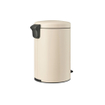 Brabantia NewIcon Poubelle à pédale - 20 litres - seau intérieur en plastique - soft beige SW1117461