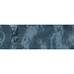 Ceralto Drapé Mural Decor-strip - 5x15cm - 10.0mm - Blu SW669939