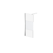 Van Marcke Inloopdouche - 90x200cm - veiligheidsglas - band mat glas - anti kalk - chroom SW238193