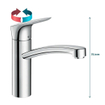 Hansgrohe Logis Mitigeur de cuisine 160 coolstart ecoclick chrome GA51601