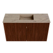 Mondiaz JOYA-DLUX 70cm toiletmeubel - kleur Ruby - Wastafel FAYE positie Midden Zonder kraangat kleur Arena. SW1425270
