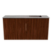 Mondiaz JOYA-DLUX 80cm toiletmeubel - kleur Ruby - Wastafel FAYE positie Rechts 1 kraangat kleur Oza. SW1425512