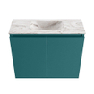 MONDIAZ TURE-DLUX Meuble toilette - 60cm - Smag - EDEN - vasque Glace - position centrale - sans trou de robinet SW1103501