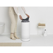 Brabantia Wasbox - 35 litres - couvercle en plastique - sac à linge amovible - blanc SW767540