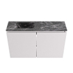 MONDIAZ TURE-DLUX Meuble WC 80 cm Cale. EDEN lavabo Lava position gauche. Sans trou de robinet. SW1103702