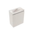 MONDIAZ TURE-DLUX Meuble WC 40 cm Linen. EDEN lavabo Frappe position gauche. Avec 1 trou de robinet. SW1102819