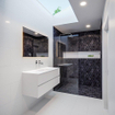 ENSEMBLE DE MEUBLE MONDIAZ VICA - 120cm - 2 tiroirs - lavabo Cloud central - 0 trous de robinet - solid surface talc SW409849