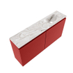 MONDIAZ TURE-DLUX Meuble toilette - 100cm - Fire - EDEN - vasque Glace - position droite - 1 trou de robinet SW1103288