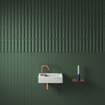 Clou Flush Fontein - 36x18x9cm - kraangat links - met afvoerplug - keramiek - mat wit SW795714