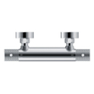Wiesbaden Ribbd thermostatische douchemengkraan hartafstand 15 cm chroom SW736599