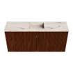 Mondiaz JOYA-DLUX 90cm meuble de salle de bains - couleur Ruby - Vasque FAYE position Milieu Sans trou de robinet couleur Nata. SW1425437