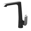 Wiesbaden Tarma eenhendel keukenmengkraan zwart chroom SHOW24695
