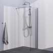 Brauer Season Douche à l'italienne - 70x200cm - verre clair - Inox SW1038987