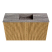 Mondiaz JOYA-DLUX 70cm meuble de salle de bains - couleur Oak - Vasque FAYE position Milieu Sans trou de robinet couleur Oza. SW1424089