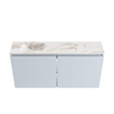 MONDIAZ TURE-DLUX Meuble de toilettes 100 cm Clay. EDEN lavabo Frappe position gauche. Avec 1 trou de robinet. SW1102687