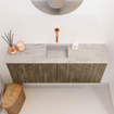 Mondiaz JOYA-DLUX Meuble de toilette 100cm - couleur Dusk - Vasque FAYE position Milieu Sans trou de robinet couleur Glace SW1423200