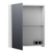 BRAUER Impress armoire de toilette - 60x70x15cm - sans éclairage - avec 1 porte de miroir double face à ouverture à gauche - blanc mat SW393133