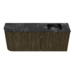 Mondiaz JOYA-DLUX 101.6cm toiletmeubel - ronding links kleur Shadow - Wastafel FAYE positie Rechts 1 kraangat kleur Lava. SW1422980