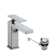 Hansgrohe Tecturis E Wastafelmengkraan - trekwaste - coolstart -14.4cm uitloop - chroom SW918525