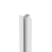 FugaFlow Eccelente Vetro Douche à l'italienne - verre fumé - 100x200cm - 8mm - nano - profil encastré aveugle SW1468412