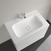 Villeroy & Boch Finion lavabo-meuble - 1 trou de robinet 80x50cm - Ceramic+ avec trop-plein dissimulé stone white SW209573