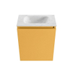 MONDIAZ TURE-DLUX Meuble toilette - 40cm - Ocher - EDEN - vasque Opalo - position centrale - sans trou de robinet SW1104389