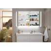 Villeroy & Boch My view armoire de toilette avec miroir - 130x75cm - 3 portes 2 prise de courant LED SW641566