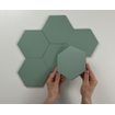 Terravito Bereno wand- en vloertegel - 15x17cm - 9mm - Zeshoek - Groen mat SW476706