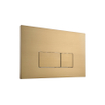 QeramiQ Push Metal Bedieningsplaat - voor Geberit UP320 inbouwreservoir - dualflush - rechthoekige knoppen - metaal gunmetal SW706199
