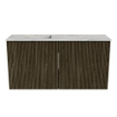 Mondiaz JOYA-DLUX Meuble de salle de bains 80cm - couleur Shadow - Vasque FAYE position Gauche Sans trou de robinet couleur Glace SW1422764