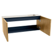 Mondiaz JOYA-DLUX 100cm meuble de salle de bains - couleur Oak - Vasque FAYE position Droite Sans trou de robinet couleur Meli. SW1423939
