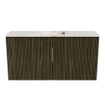 Mondiaz JOYA-DLUX 80cm toiletmeubel - kleur Shadow - Wastafel FAYE positie Midden Zonder kraangat kleur Frappe. SW1422674
